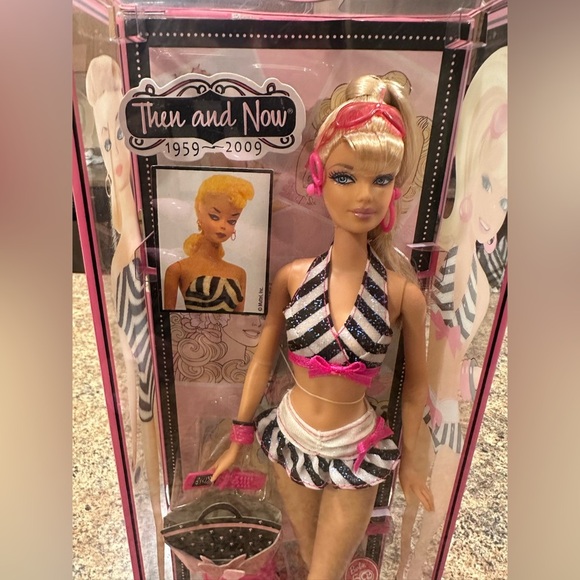 Mattel Barbie Then And Now 1959-2009 Bathing Suit Doll 50th Anniversary Edition - Picture 2 of 9